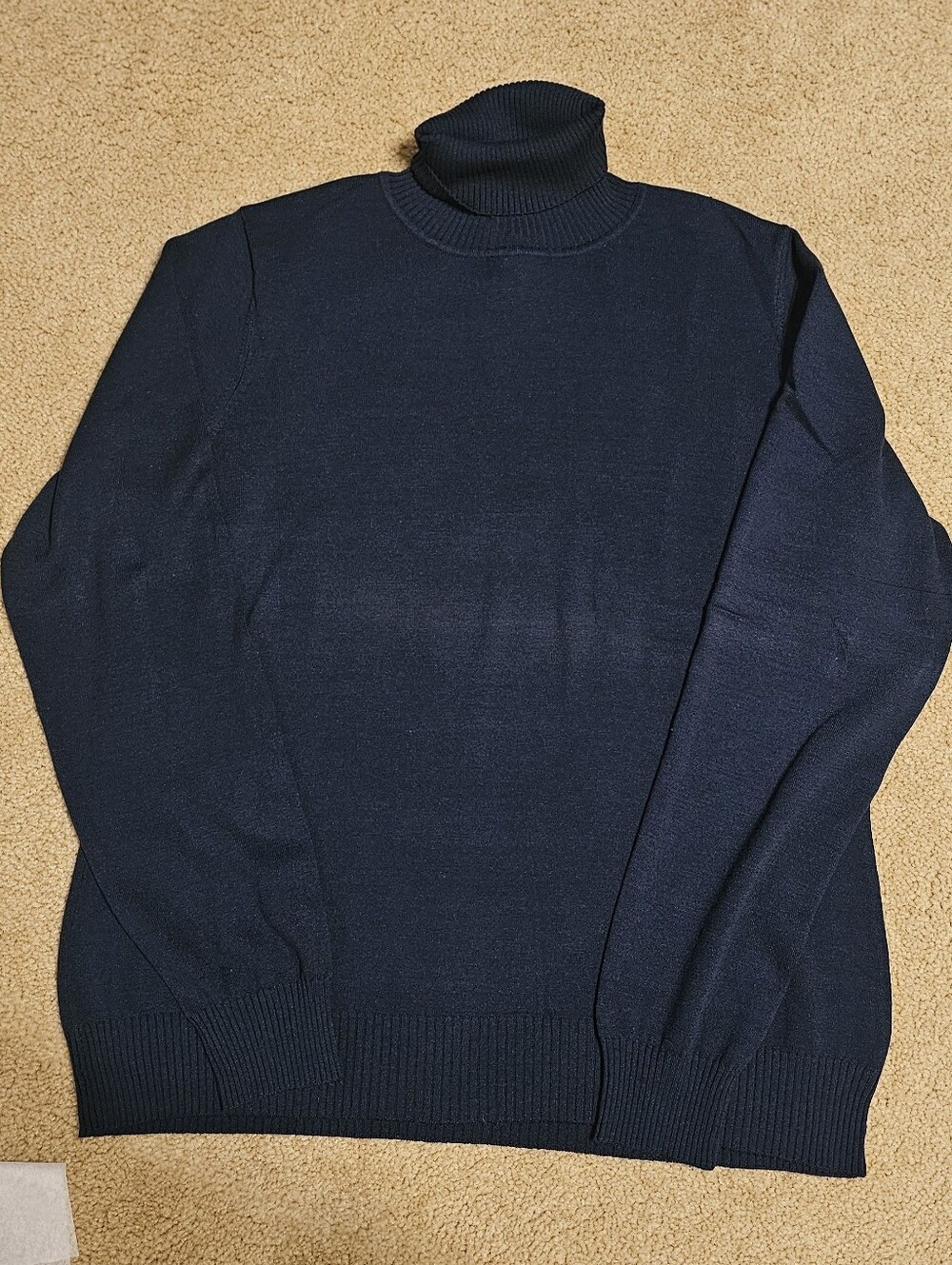 Chadwicks Wonen's Navy Blue Turtleneck Sweater XL